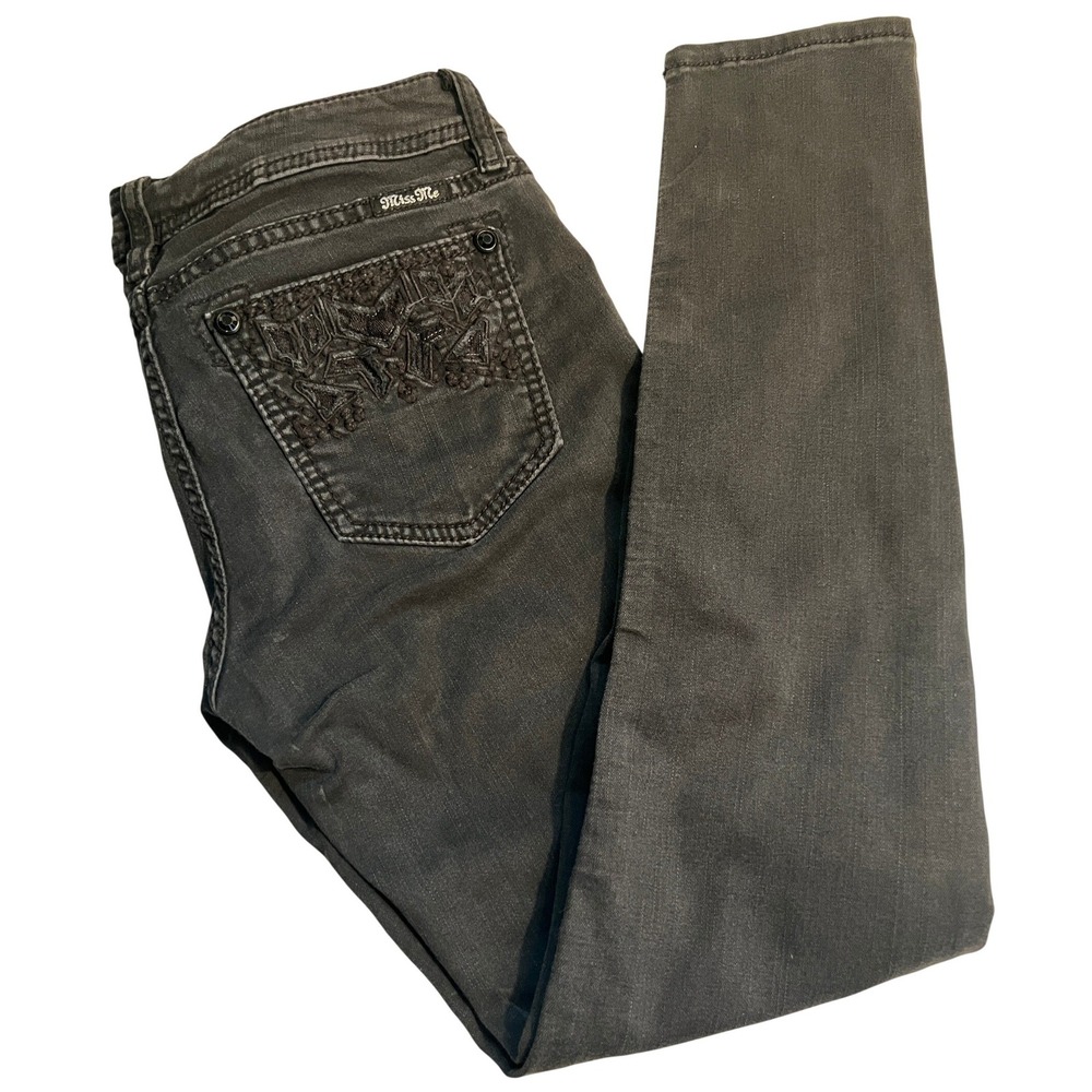 Miss Me Black Signature Skinny Jeans Size 29 Cowgirl Chic Rodeo Western‎